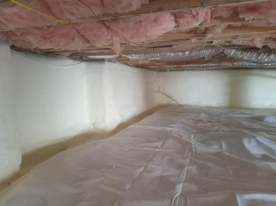 Crawl space encapsulation with closed-cell spray foam for Spray Foam Roofing in Margaret