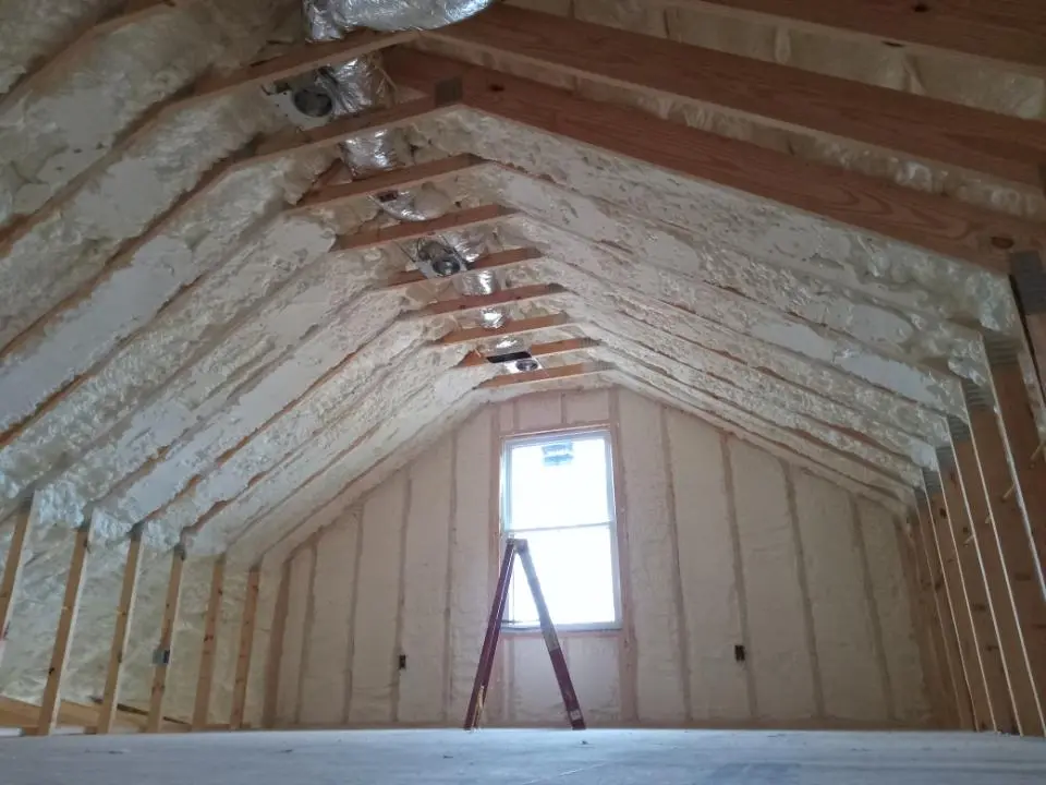 Spray foam roofing application for Crawl Space Insulation project in Margaret